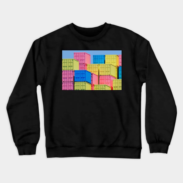 Colored containers Crewneck Sweatshirt by mooonthemoon